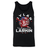 Dylan Larkin Detroit USA Flag Celebration WHT by 500 LEVEL