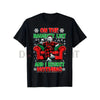 Men's Horror Christmas 'Naughty List' Dark Humor T-Shirt by Dog Mom Hat