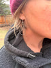 Drift Hoops | Sterling Silver by mend metalworks