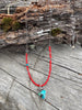 Carry Necklace | African Trade + Sterling Silver + Hubei Turquoise by mend metalworks
