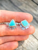 Unfold Studs | Carico Lake Turquoise by mend metalworks