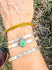 Hold Cuff | Sonoran Gold Turquoise + Sterling Silver by mend metalworks