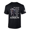 "The Devil Saw Me With My Head Down" Graphic T-Shirt – Dark Aesthetic Stoic Resilience Unisex Crewneck Tee