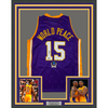 Framed Autographed/Signed Metta World Peace 35x39 Los Angeles LA Purple Basketball Jersey PSA/DNA COA
