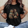 Mexican Vintage Boxing Gloves T-Shirt - Aztec Mayan Fighter Tee by Dog Mom Hat