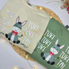 "Mi Burrito Sabanero Tuki Tuki" Embroidered Christmas Sweatshirt by Dog Mom Hat