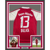 Framed Autographed/Signed Michael Ballack FC Bayern Munich 35x39 Red Soccer Futbol Jersey Beckett BAS COA by Hall of Fame Sports Memorabilia