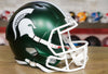 Michigan State Spartans Riddell Speed Display Helmet - Satin Green