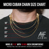 Micro Gold Cuban Link Chain | 3.5mm | Stainless Steel