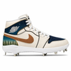"Midnight Harvest" Jordan 1 Retro Cleats by Stadium Custom Kicks