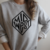 Midwest Crewneck Sweatshirt by Section 21 Apparel Co.
