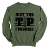 Just The Tip I Promise Flag (Front Print) by Shield Republic