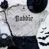 Baddie embroidered color blast tshirt by Madness & Mayhem LLC