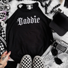 Baddie embroidered rockstar tank by Madness & Mayhem LLC