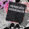 Chemically imbalanced Embroidered Mineralwash Tshirt by Madness & Mayhem LLC