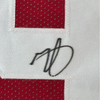 Framed Autographed/Signed Minkah Fitzpatrick 35x39 Alabama Red College Football Jersey JSA COA