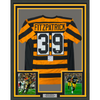 Framed Autographed/Signed Minkah Fitzpatrick 35x39 Pittsburgh Bumble Bee Football Jersey PSA/DNA COA