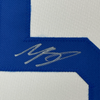 Framed Autographed/Signed Mookie Betts 35x39 Los Angeles LA White Baseball Jersey JSA COA