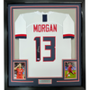 Framed Autographed/Signed Alex Morgan 35x39 White Soccer Team USA World Cup Jersey JSA COA