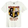 Motley Crue Shout At The Devil Vintage White T Shirt [T-Shirt] by Rock Band Apparel