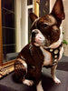 The ''Bijou'' harness Black & Orange Small to Medium Size by Bestia Dog Gear