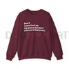 "My Peace" Unisex Sweatshirt – Inspirational Slogan Crewneck by Dog Mom Hat