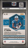 Graded 2021 Panini Mosaic Amon-Ra St. Brown #328 Rookie RC Football Card PSA 10 Gem Mint