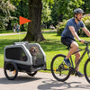 Dog Bike Trailer for Small & Medium Dogs, Universal Bicycle Coupler, Flip-Down Ramp Tailgate by Furr Baby Gifts