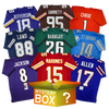 Active Stars Autographed/Signed Football Jersey Mystery Box with PSA JSA or Beckett COA