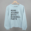 Moms Against White Baseball Pants by Ivy + Cloth