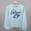 River Life (Distressed Script) by Ivy + Cloth