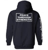 Peace Through Strength White by Shield Republic