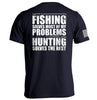 Fishing Solves Most Of My Problems by Shield Republic