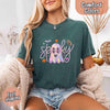 Neon Spooky Ghost Comfort Colors T-Shirt by Adorb Custom Tees