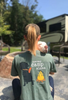 NEVER CAMP ALONE® T-shirt (Green) by Dog is Good
