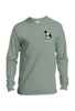 Long Sleeve T-shirt: Never Hike Alone by Dog is Good