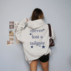 Never Lost A Tailgate Hooded Sweatshirt by Hey Jude Graphic Tees