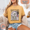 Nightmare Before Coffee Comfort Colors Shirt – Skeleton Funny Halloween Tee by Adorb Custom Tees