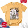 Nightmare Before Coffee Comfort Colors Shirt – Skeleton Funny Halloween Tee by Adorb Custom Tees
