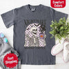 Nightmare Before Coffee Comfort Colors Shirt – Skeleton Funny Halloween Tee by Adorb Custom Tees