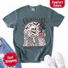 Nightmare Before Coffee Comfort Colors Shirt – Skeleton Funny Halloween Tee by Adorb Custom Tees