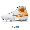 "Orange Elephant" Nike Alpha Huarache Elite 3 Mid Cleats