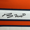 Framed Autographed/Signed Bo Nix 35x39 Denver Orange Football Jersey Beckett BAS COA