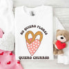 No Quiero Flores Valentine Sweatshirt - Cute Churros Valentine Day's Sweater by Adorb Custom Tees