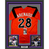 Framed Autographed/Signed Nolan Arenado 35x39 2017 All-Star Game Orange Baseball Jersey JSA COA