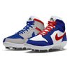 "North Side Mismatch" Jordan 1 Retro Cleats by Stadium Custom Kicks