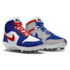 "North Side Mismatch" Jordan 1 Retro Cleats by Stadium Custom Kicks
