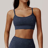 Silver Beauty Back Exercise Bra Shockproof Sports Running Push up Double Shoulder Strap Underwear Workout Yoga Bra Women