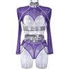 Sexy Three Piece Set at Complex Strap Halter Waist Seal Nightclub Sexy Underwear
