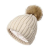Soft Beanie Fluffy Ball Cap — Warm Knitted Winter Hat with Pom Pom by FitiqueFit